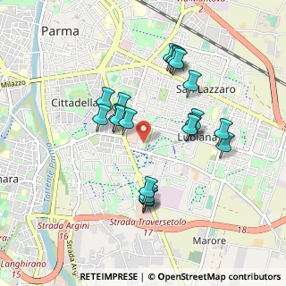 Mappa Largo Flaminio Piccoli, 43123 Parma PR, Italia (0.862)