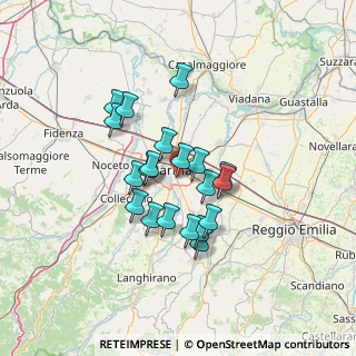 Mappa Largo Flaminio Piccoli, 43123 Parma PR, Italia (10.7735)