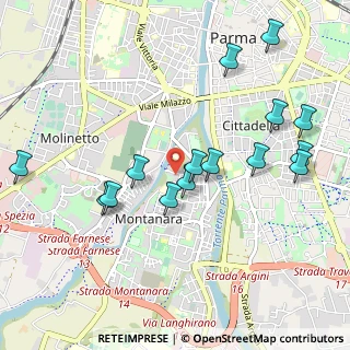 Mappa Via Umberto Balestrazzi, 43125 Parma PR, Italia (1.07533)