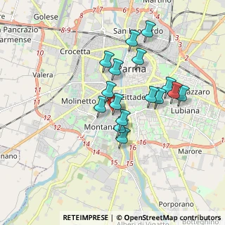Mappa Via Umberto Balestrazzi, 43125 Parma PR, Italia (1.51625)