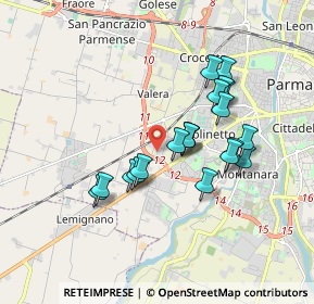 Mappa Via Tito ed Ettore Manzini, 43126 Parma PR, Italia (1.5285)
