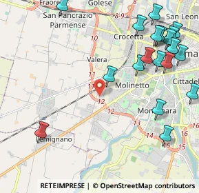 Mappa Via Tito ed Ettore Manzini, 43126 Parma PR, Italia (2.8135)