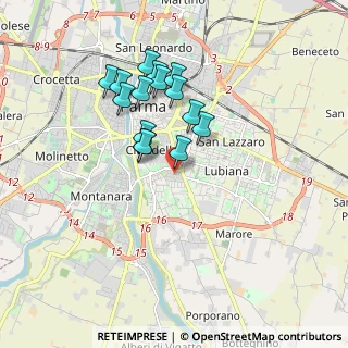 Mappa Via Giuseppe Cenni, 43123 Parma PR, Italia (1.564)