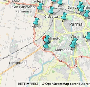 Mappa Via Rapallo, 43126 Parma PR, Italia (2.49533)