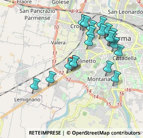 Mappa Via Rapallo, 43126 Parma PR, Italia (1.9025)