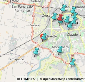 Mappa Via Rapallo, 43126 Parma PR, Italia (2.44923)