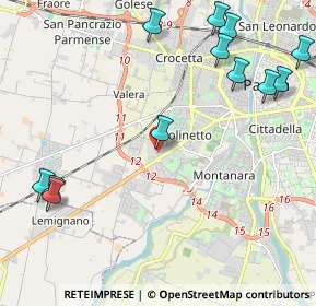 Mappa Via Rapallo, 43126 Parma PR, Italia (2.78417)