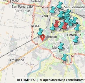 Mappa Via Rapallo, 43126 Parma PR, Italia (2.3875)