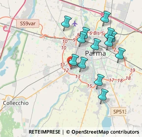 Mappa Via Rapallo, 43126 Parma PR, Italia (3.68231)