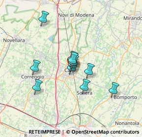 Mappa Via Fontana, 41012 Carpi MO, Italia (4.96727)