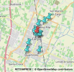 Mappa Via Fontana, 41012 Carpi MO, Italia (0.975)