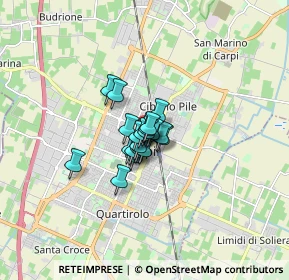 Mappa Via Fontana, 41012 Carpi MO, Italia (0.7315)