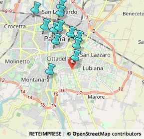 Mappa Via Giuseppe Rossi, 43123 Parma PR, Italia (1.9075)