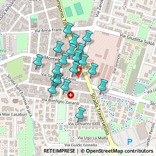 Mappa Via Giuseppe Rossi, 43123 Parma PR, Italia (0.17)