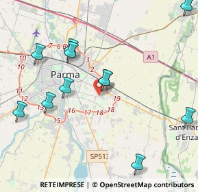 Mappa Via Euclide, 43123 Parma PR, Italia (4.67818)