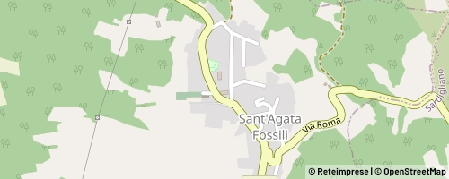 Mappa Sant'Agata Fossili