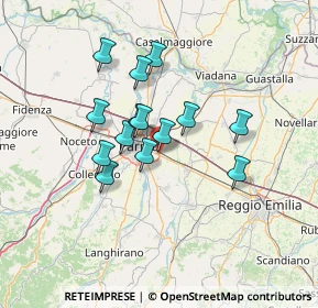 Mappa Via Tazio Nuvolari, 43122 Parma PR, Italia (10.73643)