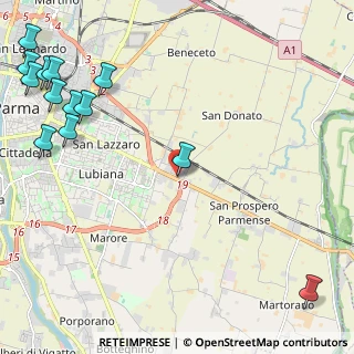 Mappa Via Leopoldo Casanova, 43122 Parma PR, Italia (3.36231)