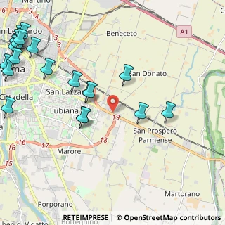 Mappa Via Leopoldo Casanova, 43122 Parma PR, Italia (3.071)