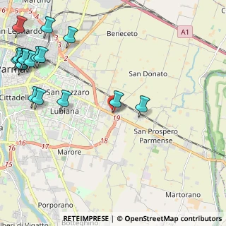 Mappa Via Leopoldo Casanova, 43122 Parma PR, Italia (3.23059)