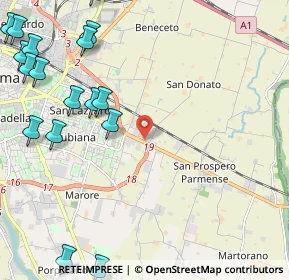 Mappa Via Tazio Nuvolari, 43122 Parma PR, Italia (3.15059)
