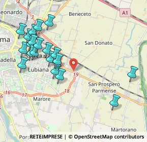 Mappa Via Tazio Nuvolari, 43122 Parma PR, Italia (2.279)