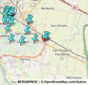 Mappa Via Tazio Nuvolari, 43122 Parma PR, Italia (2.9315)