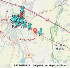 Mappa Via Leopoldo Casanova, 43122 Parma PR, Italia (4.33632)