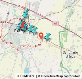 Mappa Via Tazio Nuvolari, 43122 Parma PR, Italia (3.85529)