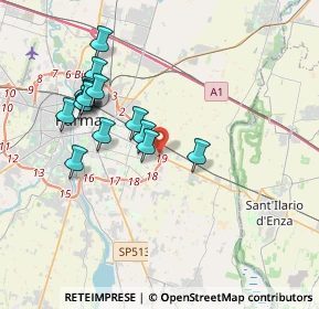 Mappa Via Tazio Nuvolari, 43122 Parma PR, Italia (3.59067)