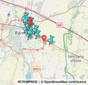Mappa Via Tazio Nuvolari, 43122 Parma PR, Italia (3.32231)