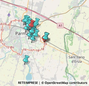 Mappa Via Tazio Nuvolari, 43122 Parma PR, Italia (3.07)