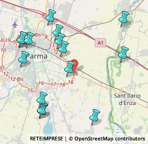 Mappa Via Tazio Nuvolari, 43122 Parma PR, Italia (4.98533)