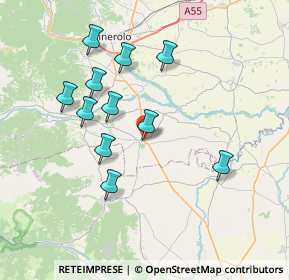 Mappa Via Camposanto, 10061 Cavour TO, Italia (7.01455)