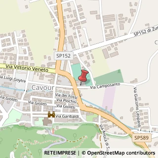 Mappa Via Camposanto, 5, 10061 Cavour, Torino (Piemonte)