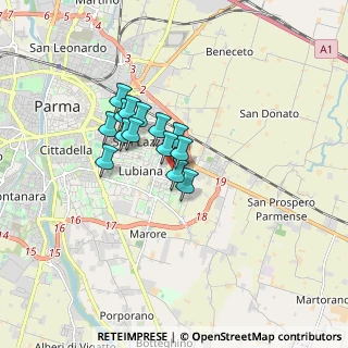 Mappa Via Ludovico Antonio Muratori, 43123 Parma PR, Italia (1.15286)