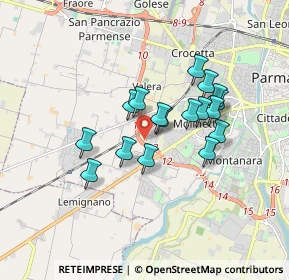 Mappa Strada Pontasso, 43126 Parma PR, Italia (1.39294)