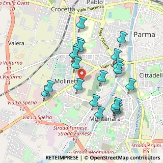 Mappa Via Cufra, 43125 Parma PR, Italia (0.9205)