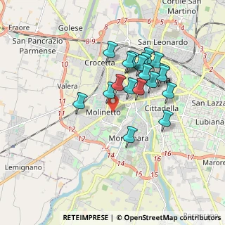 Mappa Via Cufra, 43125 Parma PR, Italia (1.5585)