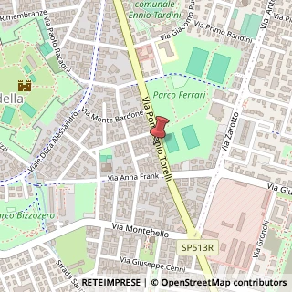 Mappa Via Pomponio Torelli, 33, 43123 Parma, Parma (Emilia Romagna)