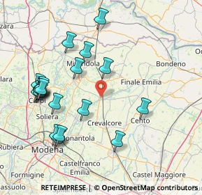 Mappa Via F. Baracca, 41031 Camposanto MO, Italia (17.369)