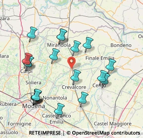 Mappa Via F. Baracca, 41031 Camposanto MO, Italia (16.983)