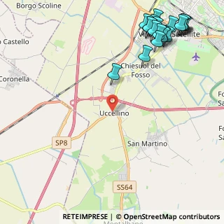 Mappa Via dell' Uccellino, 44124 Ferrara FE, Italia (3.1995)