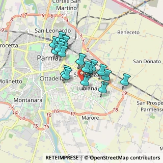 Mappa Strada Casa Bianca, 43123 Parma PR, Italia (1.2995)