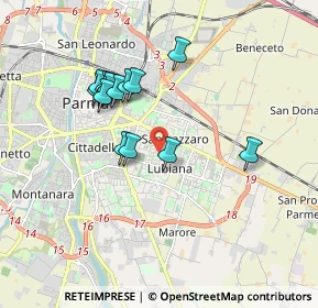 Mappa Strada Casa Bianca, 43123 Parma PR, Italia (1.60357)