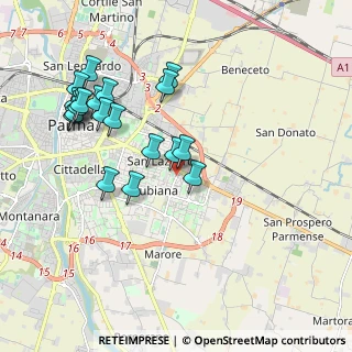 Mappa Via Giuseppe Bertani, 43123 Parma PR, Italia (2.054)