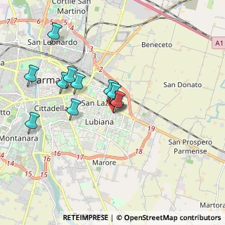 Mappa Via Giuseppe Bertani, 43123 Parma PR, Italia (1.68727)