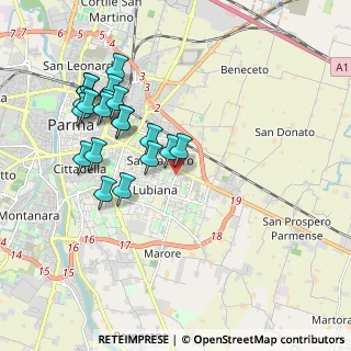 Mappa Via Giuseppe Bertani, 43123 Parma PR, Italia (1.959)