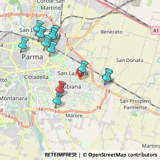 Mappa Via Giuseppe Bertani, 43123 Parma PR, Italia (2.17917)