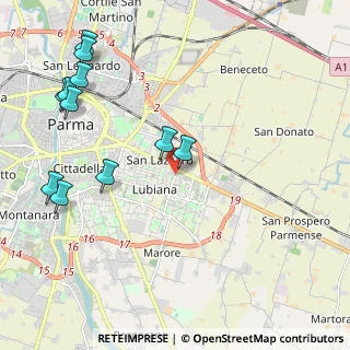 Mappa Via Giuseppe Bertani, 43123 Parma PR, Italia (2.60455)